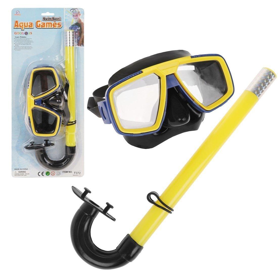 ДЕФЕКТ УПАКОВКИ Набор для ныряния: маска с трубкой. Цвета красный, синий,
зеленый и желтый микс в ассорт.