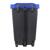 Контейнер-бак мусорный 110 л пластиковый на 2-х колесах с крышкой, синий