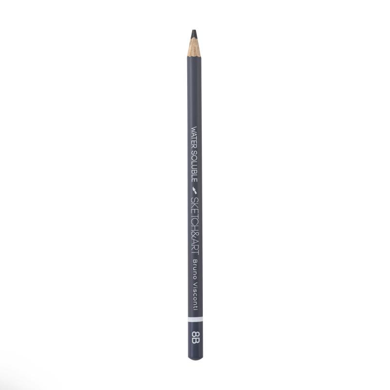 Набор чернографитных карандашей аквар. SKETCH&ART 2-4-6-8-10-12B 6шт 25-003