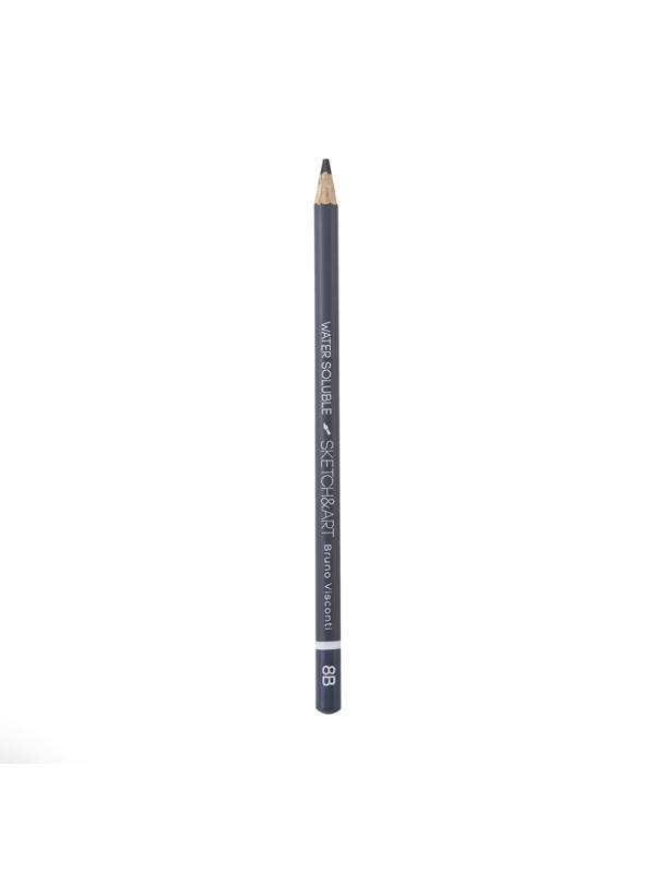 Набор чернографитных карандашей аквар. SKETCH&ART 2-4-6-8-10-12B 6шт 25-003