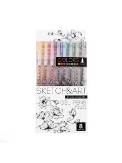 Набор гелевых ручек SKETCH&ART Uni Write.COLORS 0,5мм 8цв 20-0306