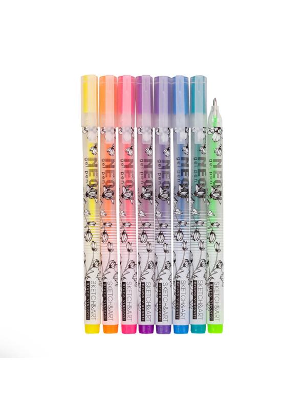 Набор гелевых ручек SKETCH&ART Uni Write.NEON 0,8мм 8цв 20-0307