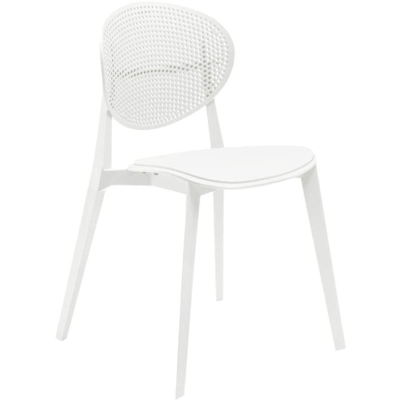 Стул для столовых SHT-S111-P белый/белый