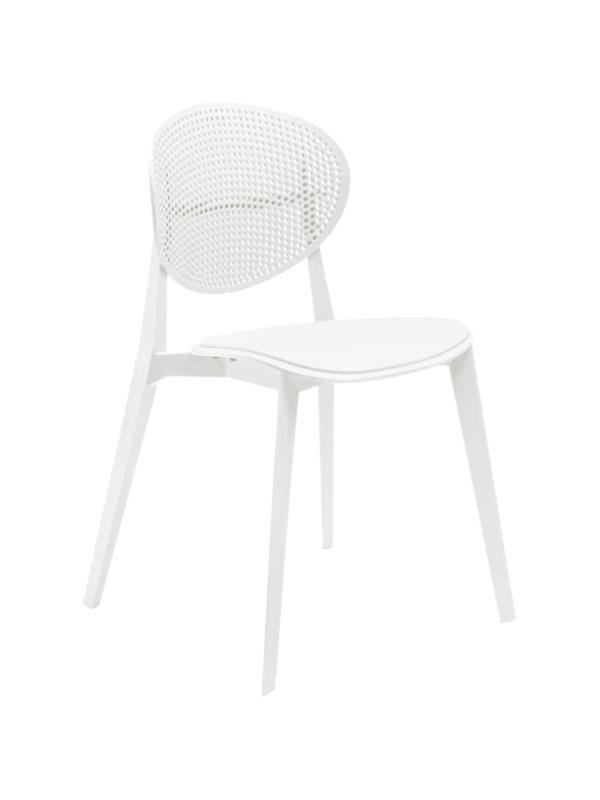 Стул для столовых SHT-S111-P белый/белый