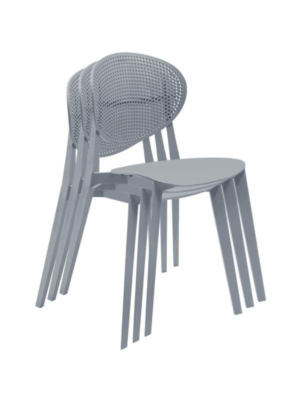 Стул для столовых SHT-S111-P серый/серый