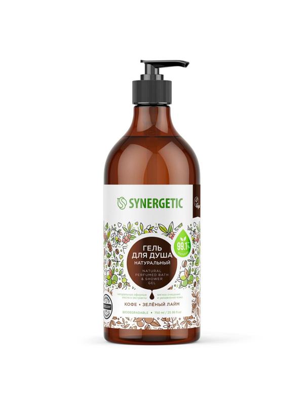 Гель для душа Synergetic Кофе и зеленый лайм увлажняющий, 750мл