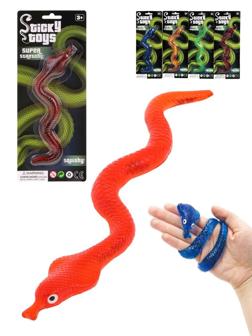 Игрушка антистресс Змея, 1 шт, блистер, в ассортименте