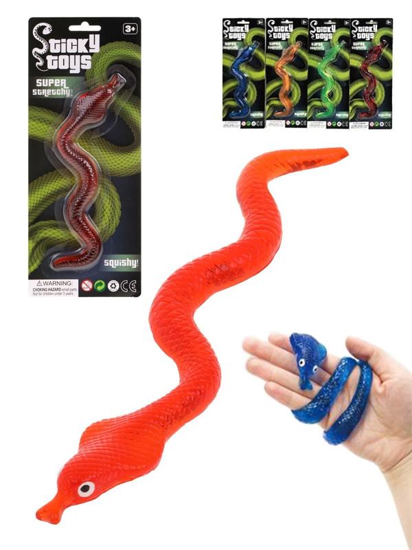 Игрушка антистресс Змея, 1 шт, блистер, в ассортименте