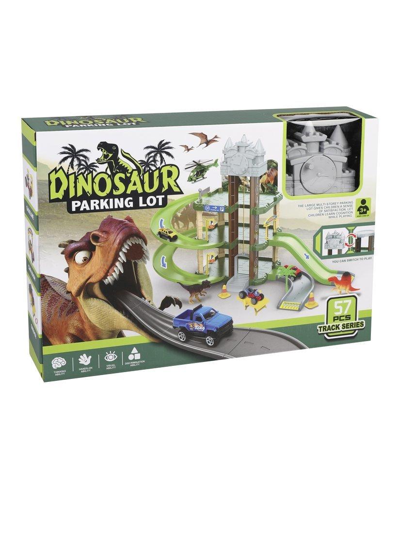 Игровой набор Паркинг, в комплекте: деталей 57шт., транспорт 3шт., фигурки
2шт., наклейка, коробка