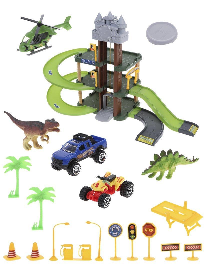 Игровой набор Паркинг, в комплекте: деталей 57шт., транспорт 3шт., фигурки
2шт., наклейка, коробка