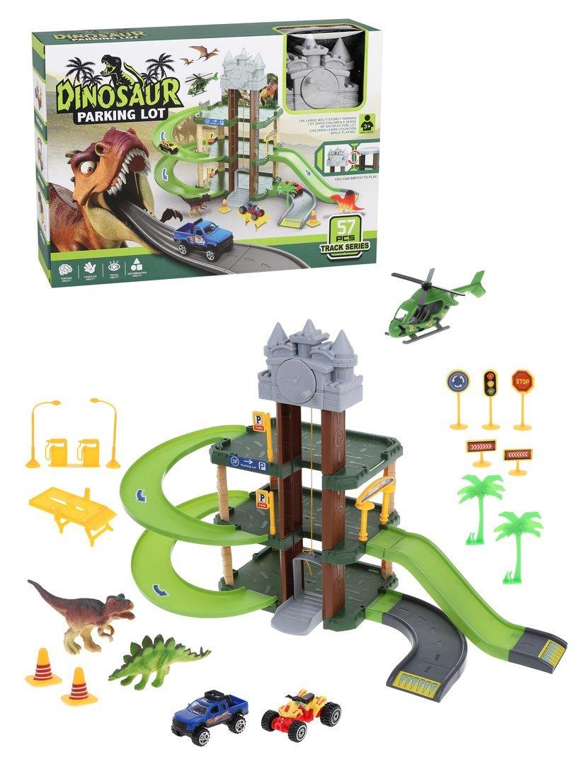 Игровой набор Паркинг, в комплекте: деталей 57шт., транспорт 3шт., фигурки
2шт., наклейка, коробка