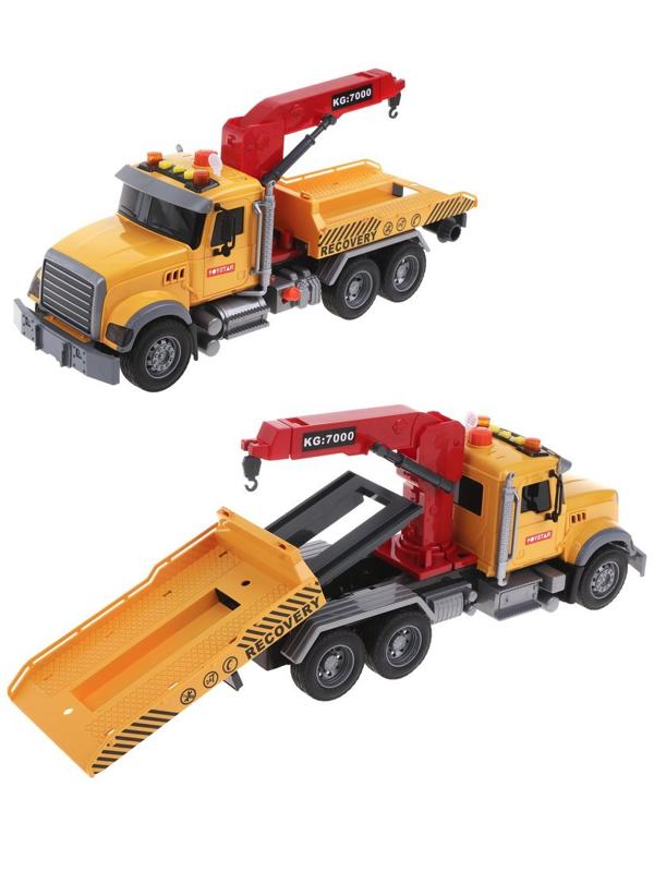 Игровой набор Автовоз, свет, звук, в комплекте: автовоз инерционный, машина
без механизмов, тестовые элементы питания AG13/LR44*3шт., коробка, в
ассортименте