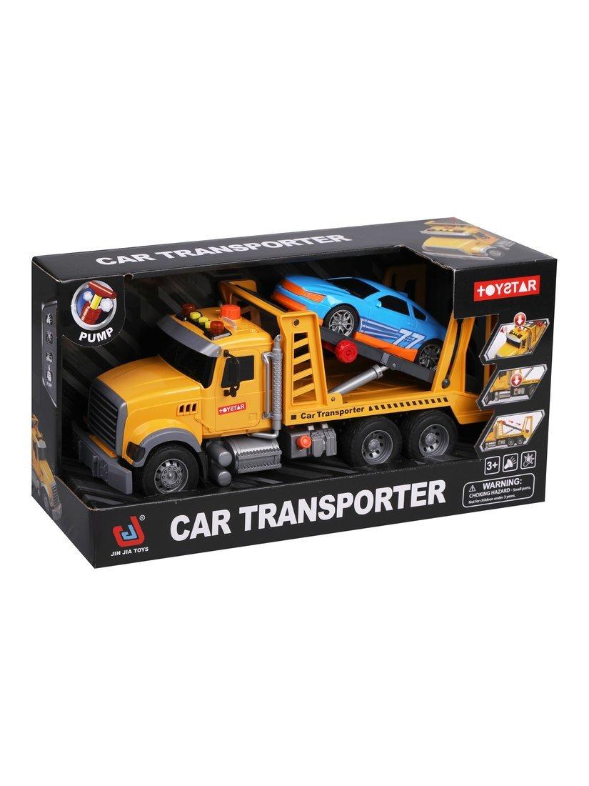 Игровой набор Автовоз, свет, звук, в комплекте: автовоз инерционный, машина
без механизмов, тестовые элементы питания AG13/LR44*3шт., коробка, в
ассортименте