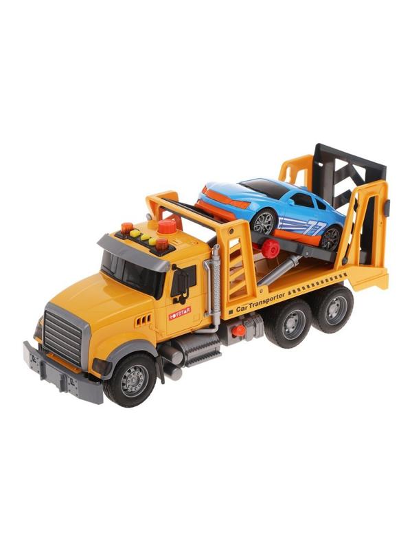 Игровой набор Автовоз, свет, звук, в комплекте: автовоз инерционный, машина
без механизмов, тестовые элементы питания AG13/LR44*3шт., коробка, в
ассортименте