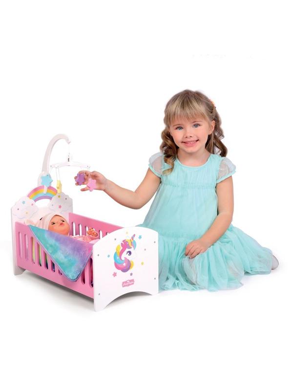 Кроватка с каруселькой Единорог