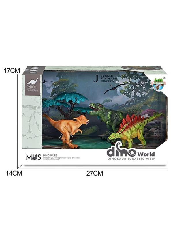 Набор фигурок Динозавры, 4 предм., коробка
