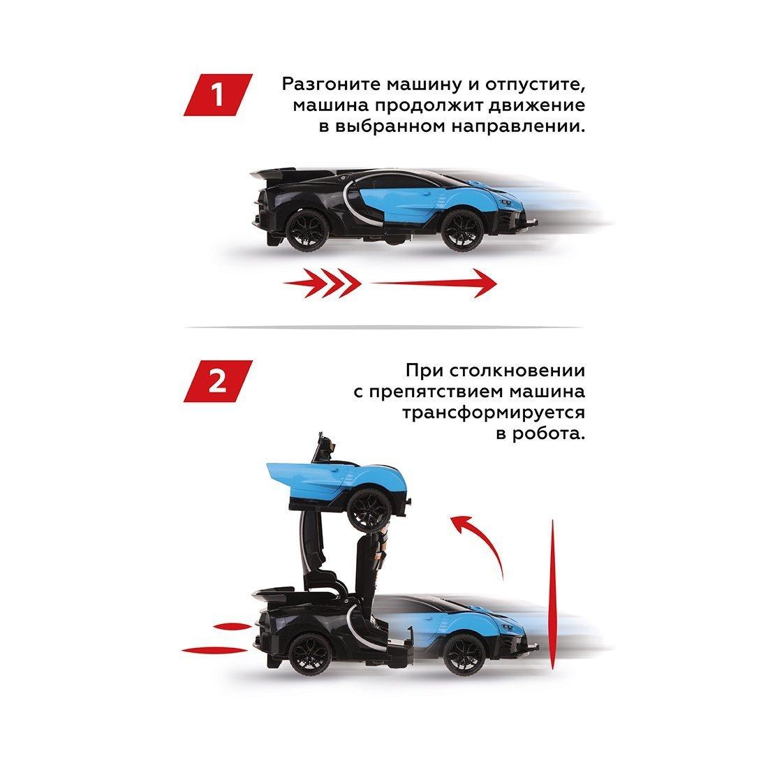 Трансформер Робот-машина Краш, инерц.мех-м, син.
