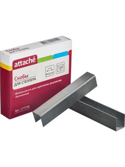 Скобы для степлера N23/15 ATTACHE оцинкованные (100-130 лист) 1000 шт в уп.