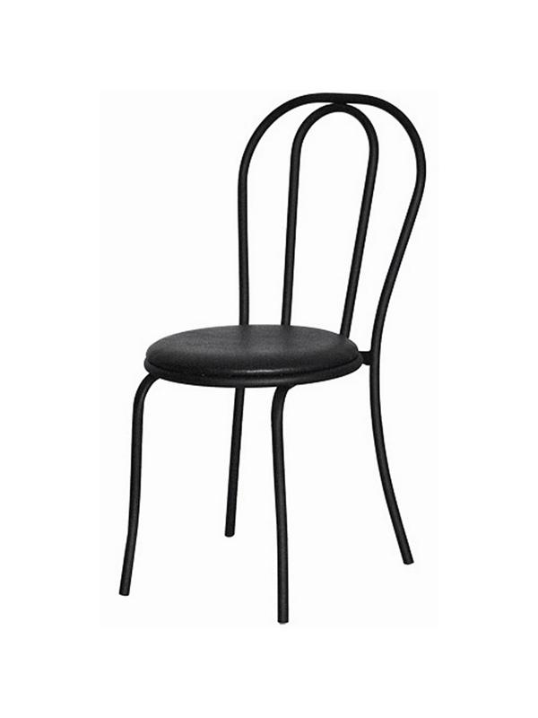 Стул для столовых UD_Венский СМ-7/6 каркас-черный к/з-черный К-01