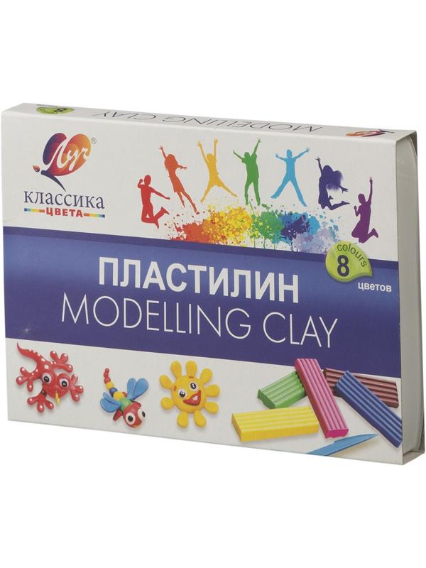 Пластилин Луч Классика 8цв 160гр со стеком