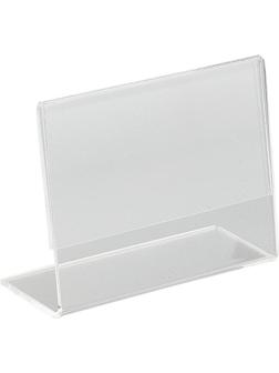 Ценникодержатель настольный для ценника 70х50 мм, настольный, акрил