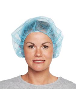 Шапочка берет н/с неткан. голубая Klever 100шт/уп. 1000шт/кор.