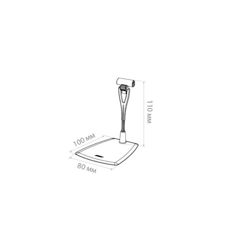 Ценникодержатель настольный DELI-FOT-STICK с иголкой, прозрачный,20шт/уп.
