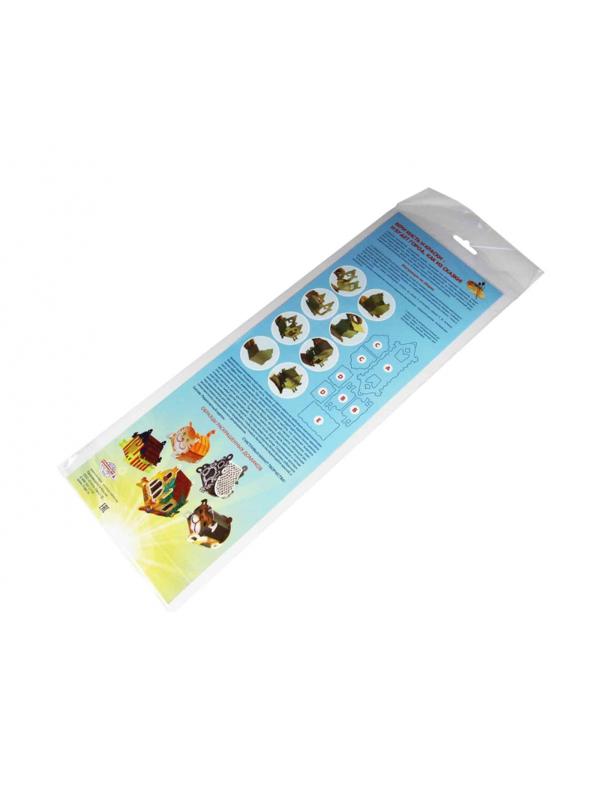 Набор для творчества сборный картонный домик для раскрашивания, Собачка