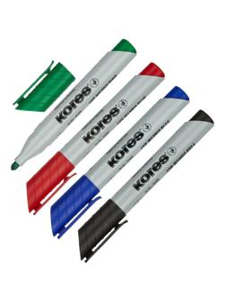 Набор маркеров для флипчартов по бумаге KORES XF1 набор 4 цв. 21344