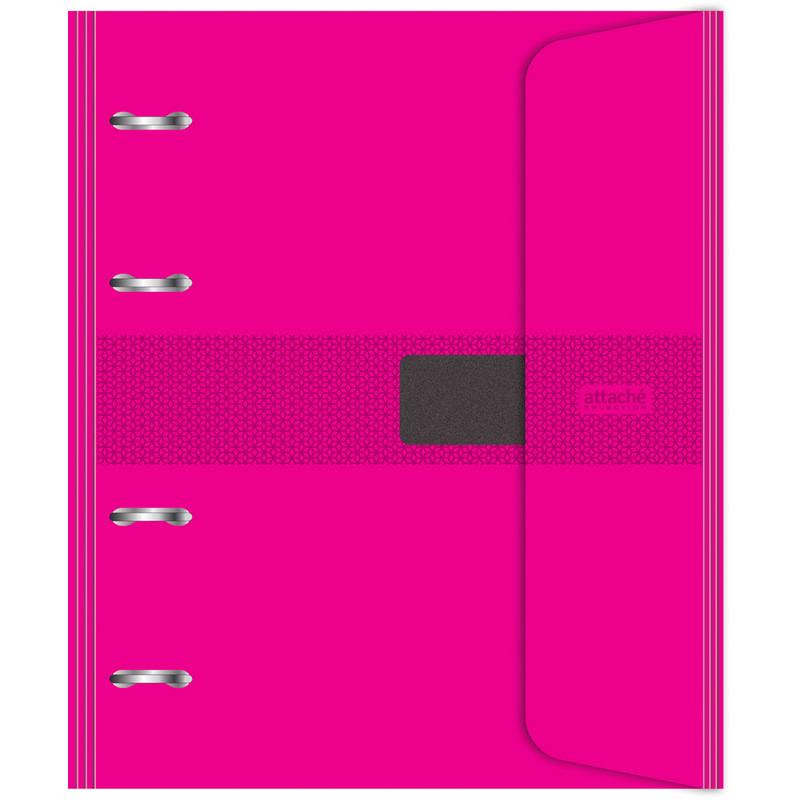 Бизнес-тетрадь со смен.блоком 120л,кл,А5, Розовый,пропилен. обл. налипучке