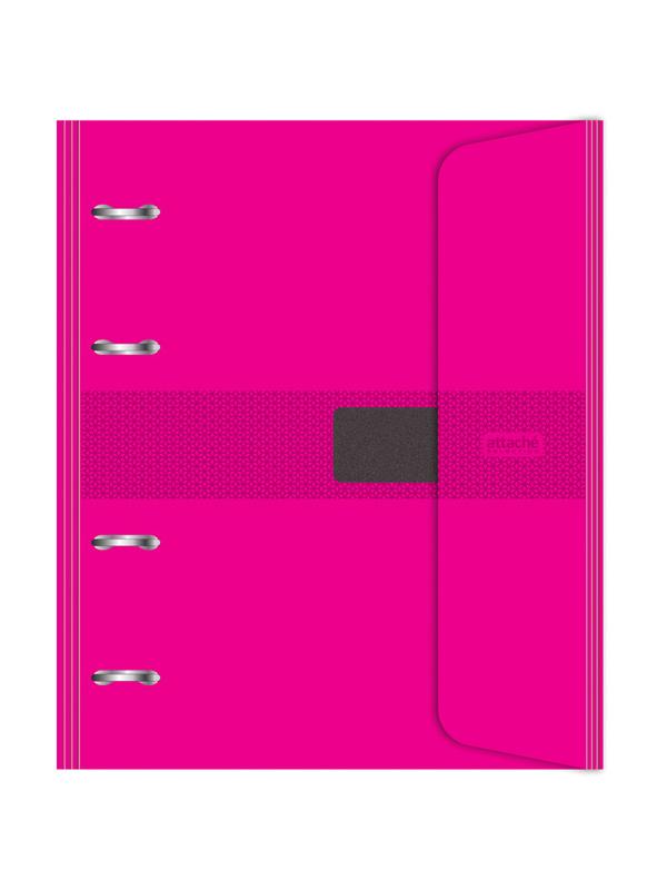 Бизнес-тетрадь со смен.блоком 120л,кл,А5, Розовый,пропилен. обл. налипучке