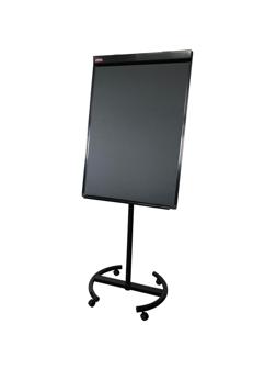 Флипчарт магнитно-мелов. на роликах 100x70 см черный