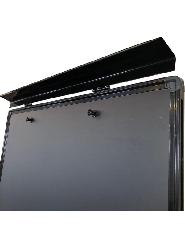 Флипчарт магнитно-мелов. на роликах 100x70 см черный