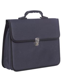 Портфель для документов полиэстр  350х270х40мм Кантри мод. 686 серый