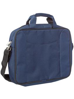 Сумка для документов полиэстр 400х300х80мм мод. 650 (синяя)