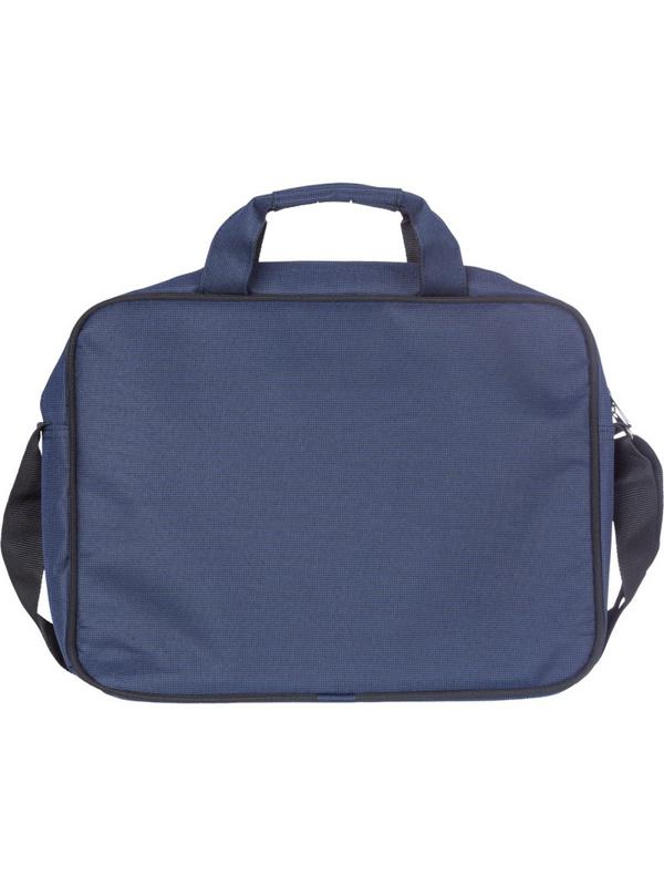 Сумка для документов полиэстр 400х300х80мм мод. 650 (синяя)