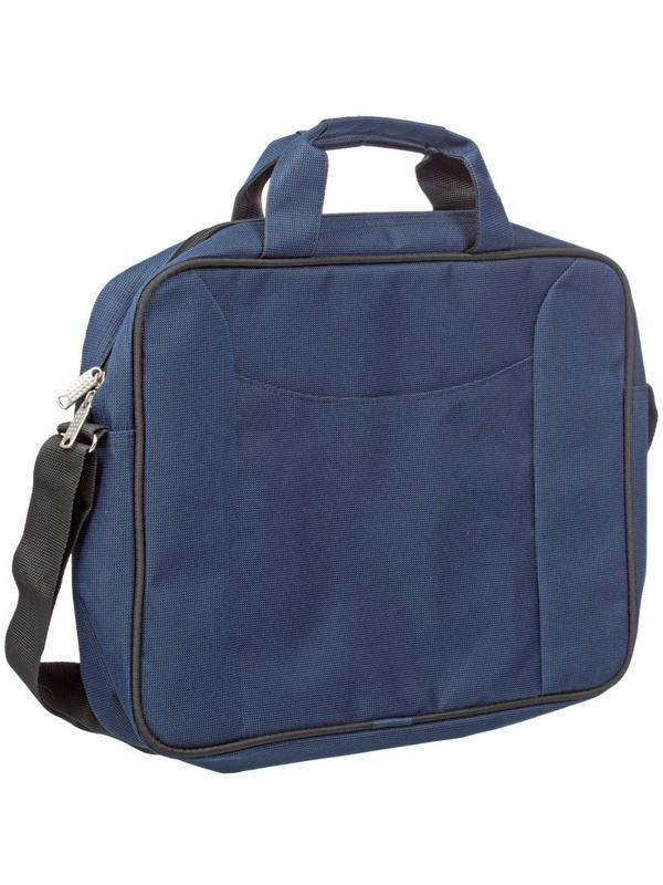 Сумка для документов полиэстр 400х300х80мм мод. 650 (синяя)