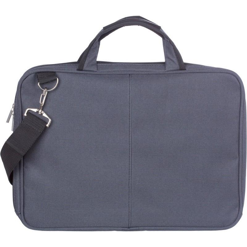 Сумка для документов полиэстр 370х265х30 мм мод. 587 (серая)