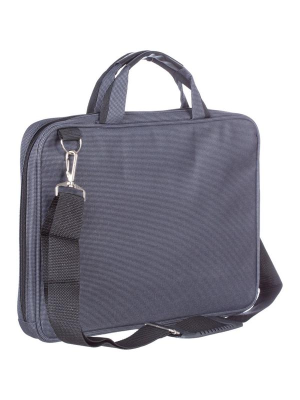 Сумка для документов полиэстр 370х265х30 мм мод. 587 (серая)