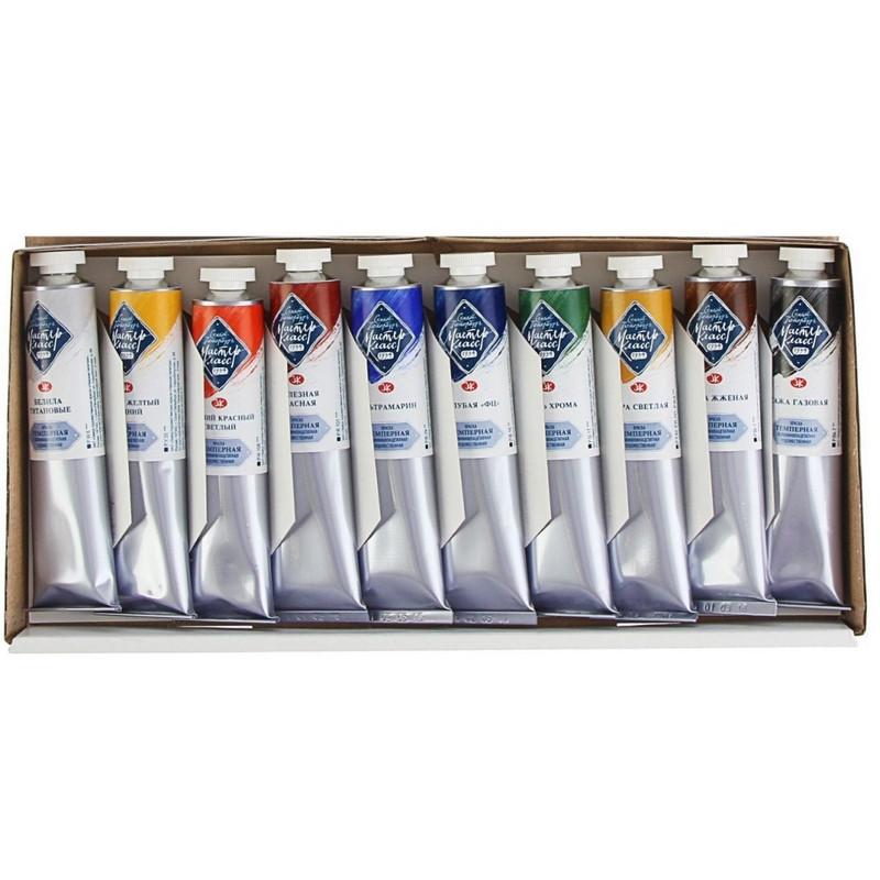 Краски темпера Мастер-Класс  10 шт х46мл, 1641032