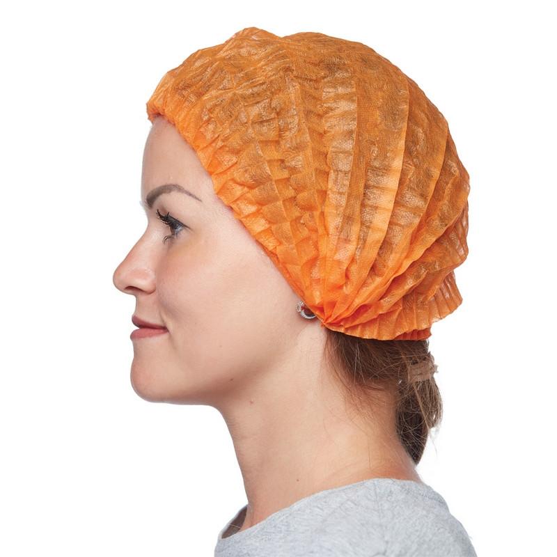 Шапочка Шарлотта оранжевая, 50шт/уп.