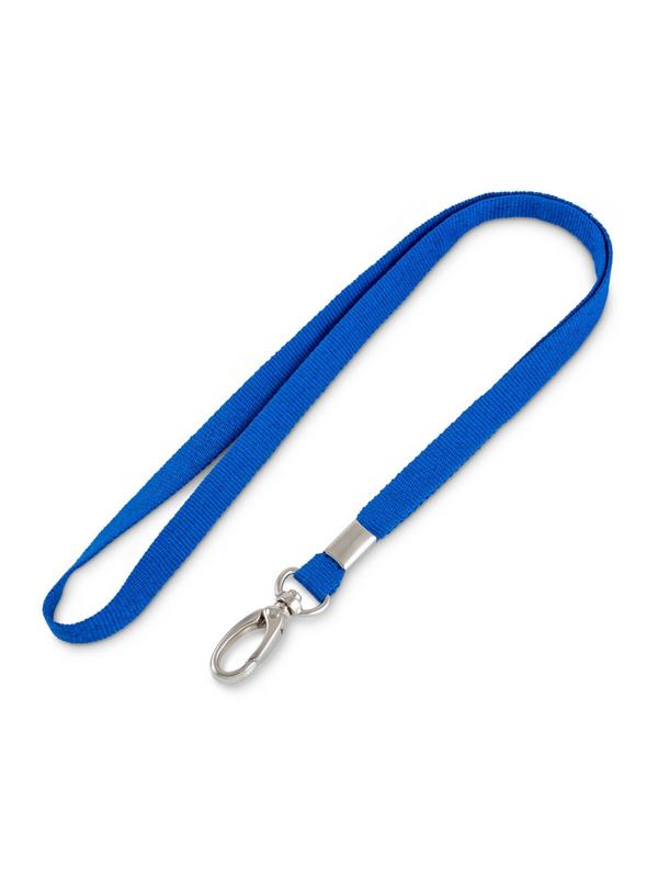 Держатель для бейджа  на карабине синий 388121