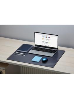 Коврик на стол Attache Economy 530х660мм черный с прозрачным верхним листом