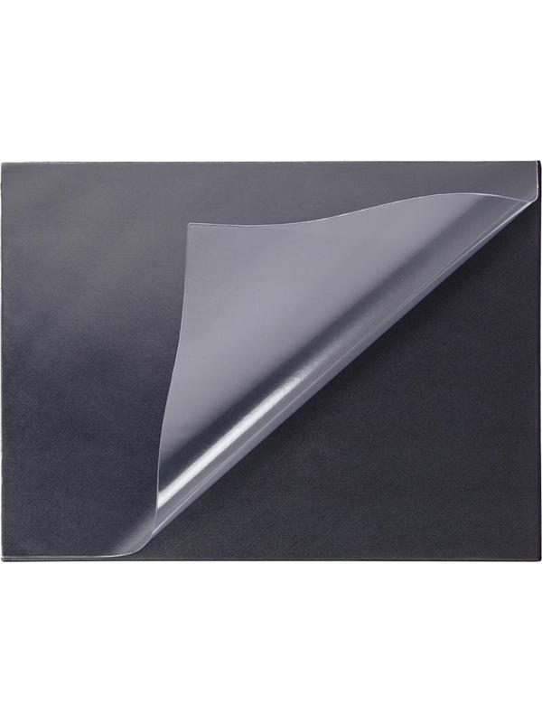 Коврик на стол Attache Economy 530х660мм черный с прозрачным верхним листом