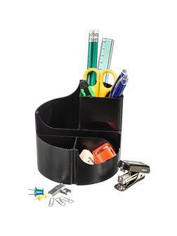 Набор настольный Attache Оптима 14 предметов черн 6 отдел вращающийся