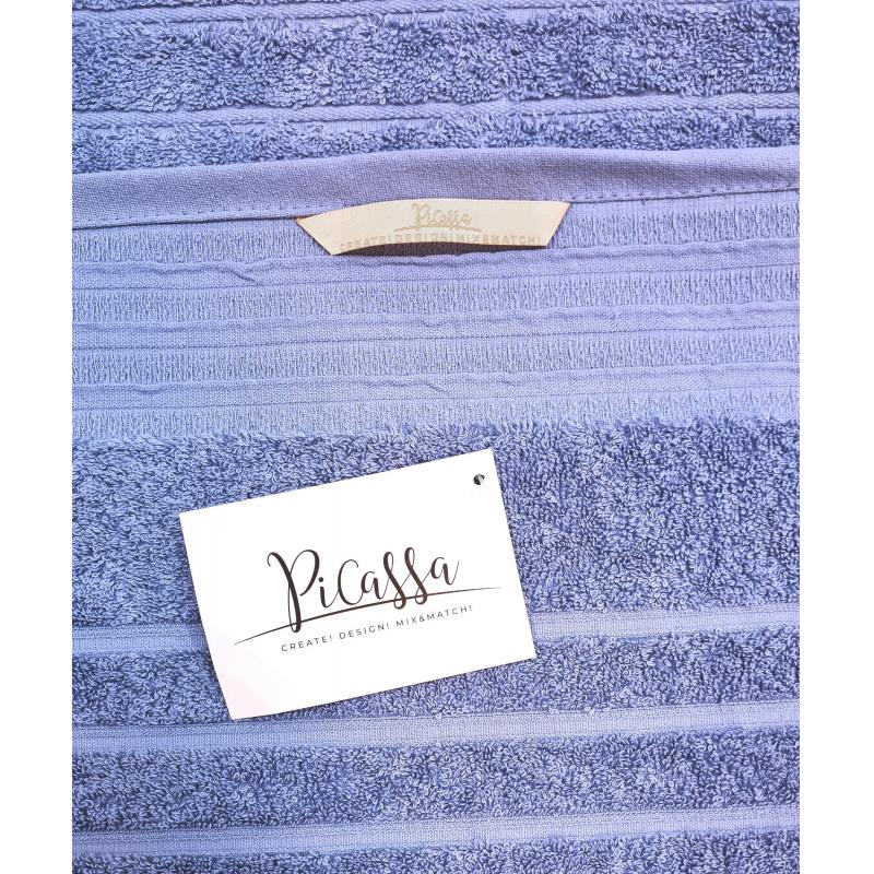 Полотенце махровое 50х90 Страйпсизо-голубой