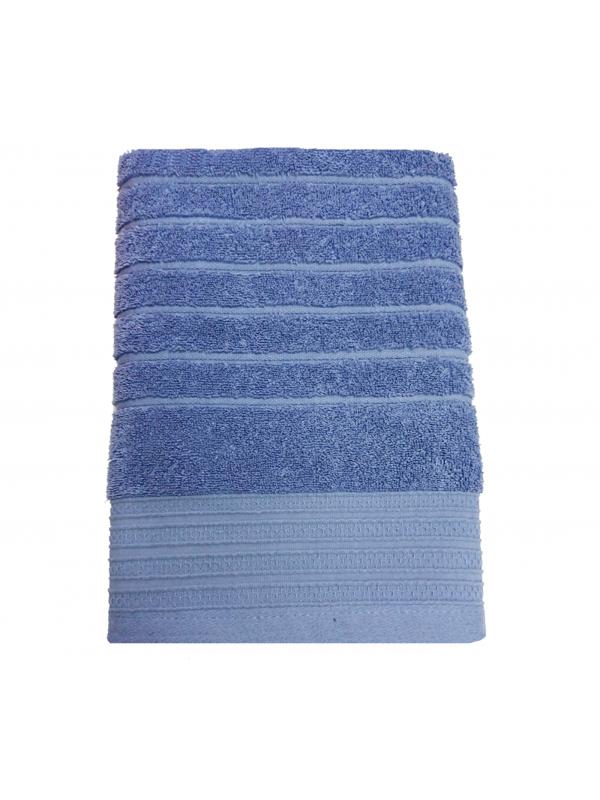 Полотенце махровое 50х90 Страйпсизо-голубой