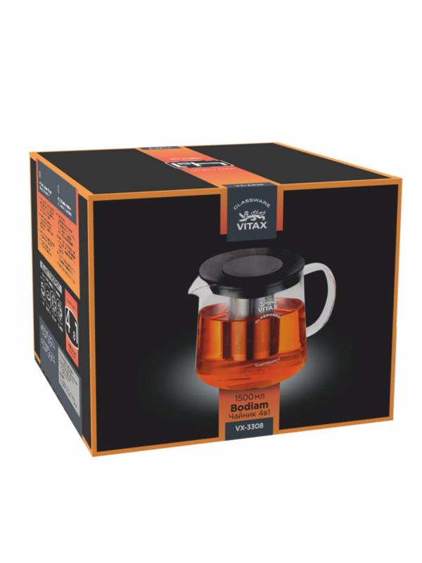 Чайник заварочный VX-3308 Bodiam 1500мл.Vitax