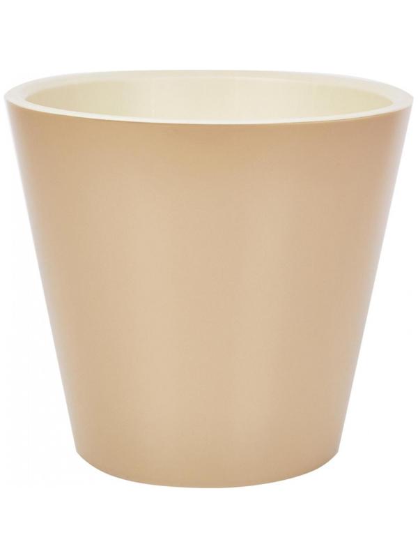Горшок для цветов London 320мм, 15,7л на колес.молочный шоколад,ING6207МШОК
