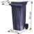 Контейнер-бак мусорный 120л на 2-х колёсах с крышкой серый